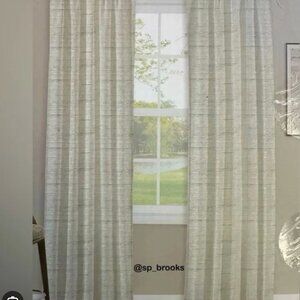 Aimee Maison Shiloh 2 Pack Rod Pocket Panel Set - 38” x 96” - Shiloh Curtains
